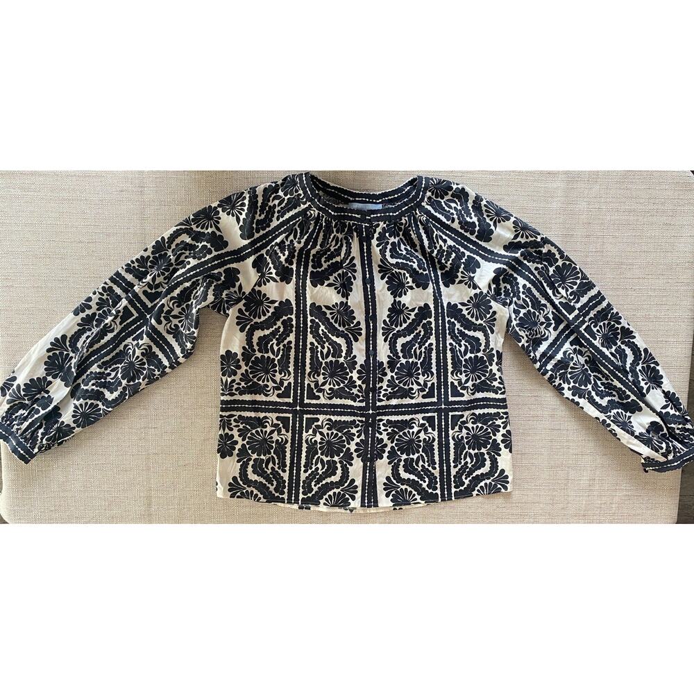 Antonio Melani Hartley Printed Button Up Blouse Size S